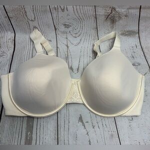 Vanity Fair Bra 42DD Beige Padded Underwire Adjustable Clasp Back Wide Strap